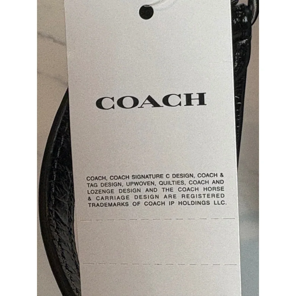 Coach Soho Baguette Bag Black Patent Leather Buckle Shoulder Crossbody New